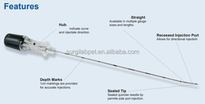 Cânula de Punção Lombar Descartável com Ponta Quincke, Agulha Espinhal Veterinária com Ponta Curvada e Agulha de Anestesia com Furo Lateral - Product Image 4