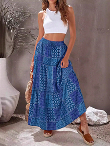 <span class=keywords><strong>Gonne</strong></span> estive Vintage <span class=keywords><strong>etniche</strong></span> bohémien da donna Casual taglie forti eleganti da spiaggia lunghe <span class=keywords><strong>gonne</strong></span> Maxi da donna - Product Image 3