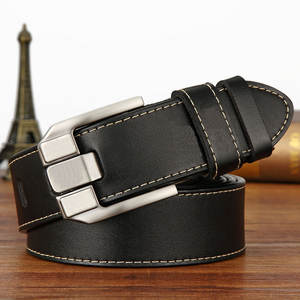 Haute qualité rétro Vintage Style hommes ceinture en cuir de vachette luxe broche pour boucle en gros décontracté jean ceinture - Product Image 6