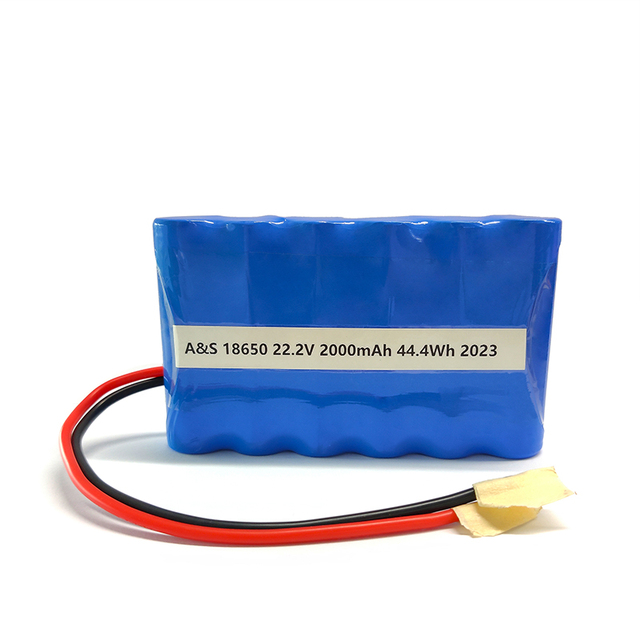 Lithium Li Ion Battery Pack Rechargeable 18650 6S1P 22.2v 2000mah NCM PCB Circuit Far East Battery 18650 4000 A&S Power Optional