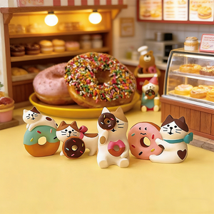 Figurines miniatures <span class=keywords><strong>de</strong></span> style japonais sur le thème des chats, pour boulangerie, café, mini-marché, accessoires <span class=keywords><strong>de</strong></span> <span class=keywords><strong>voiture</strong></span>, décorations <span class=keywords><strong>de</strong></span> table - Product Image 4