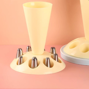 Ugelli per pasticcini completi grandi ugelli per torte in Silicone manicotti per decorazioni in plastica Set ugello con filo - Product Image 5