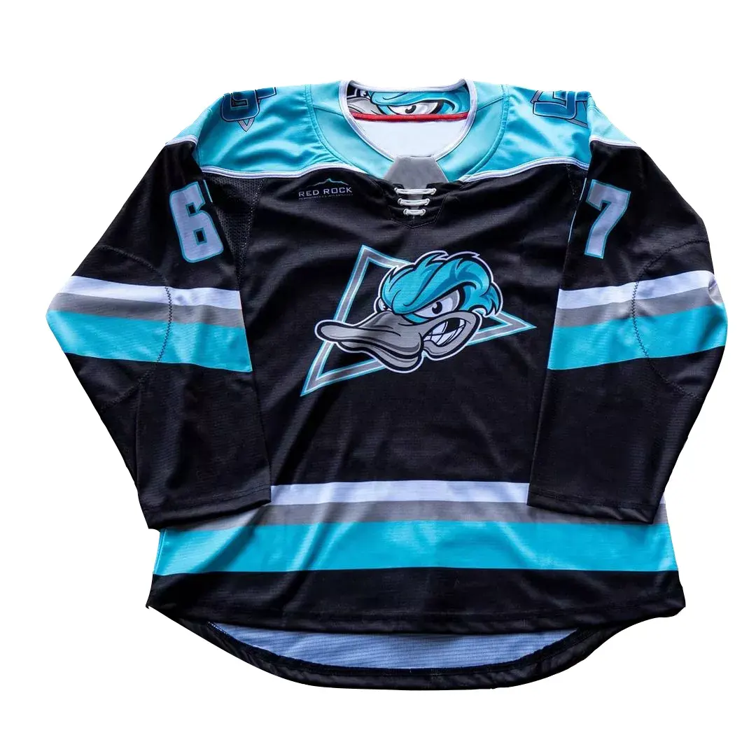 Tùy Chỉnh Bất Kỳ Logo Thêu Tên Số Kích Thước Đàn Ông Reversible Sublimated Ice Hockey Wear, Người Lớn Thiết Kế Đội Hockey Jerseys Đồng Phục