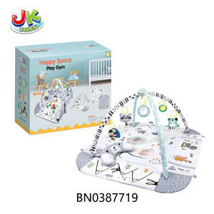 Tapis d'éveil 4-en-1 Jacko Toys pour bébé, tapis de jeu et de sommeil, jouets d'activités éducatifs, tapis de jeu doux et sûr en peluche pour bébé - Product Image 1