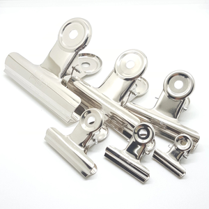 Clip de reliure de documents à longue queue en acier inoxydable de 63 mm, clip de reçu métallique à tête ronde <span class=keywords><strong>pour</strong></span> papeterie de bureau - Product Image 2