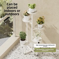Rak Bunga Spiral Logam untuk Balkon Ruang Tamu, Rak Pot Bunga Bertingkat untuk Sukulen Pothos