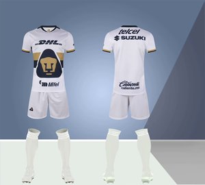 ชุดเล่นฟุตบอล Pumas de la UNAM สำหรับใส่อยู่บ้านชุดฟุตบอลเสื้อเจอร์ซี่สำหรับใส่เล่นฟุตบอล25-26ฤดู - Product Image 1