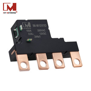 Relé de enganche de 2 polos para medidor inteligente, interruptor auxiliar <span class=keywords><strong>UC3</strong></span> 12V 60A 100A, 1 unidad - Product Image 1