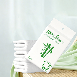 Serviettes de bain jetables en <span class=keywords><strong>tissu</strong></span> non tissé épais et absorbant, sans peluches, pour hôtels et maisons d'hôtes - Product Image 2