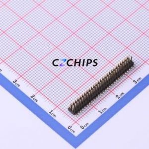 X1321WVS-2x27J-C40D53 Pin Header SMD,P=1.27mm Connector ( Pin Structure: 2x27P )( Pitch: 1.27mm )( Row Spacing: 1.27mm ) - Product Image 1