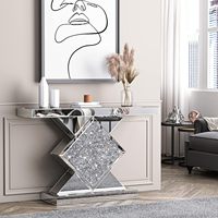 Table console 47.2 ''avec en forme de diamant pour l'entrée du couloir du salon