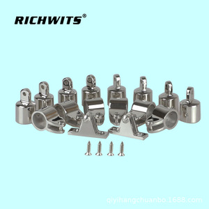 Zhibo Metal - Juego de Accesorios para Toldo de Barco, de Acero Inoxidable 316, con Forma de Montaña, Plegable en Cuatro Partes - Product Image 4