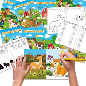 Libro <span class=keywords><strong>de</strong></span> <span class=keywords><strong>Dibujo</strong></span> y Pintura <span class=keywords><strong>con</strong></span> Temática <span class=keywords><strong>de</strong></span> <span class=keywords><strong>Granja</strong></span> <span class=keywords><strong>de</strong></span> <span class=keywords><strong>Animales</strong></span> <span class=keywords><strong>para</strong></span> Niños <span class=keywords><strong>de</strong></span> 4+ Años, Divertida Educación Temprana - Product Image 3