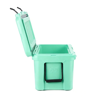 Glacière isotherme rotomoulée en PE de 65 L, étanche, écologique, pour stockage de glace sèche, réutilisable, conception anti-fuite pour l'extérieur