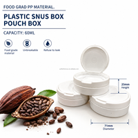 Boîtes de snus en plastique Velo avec couvercle à clapet, 2 compartiments de rangement, vente en gros du fabricant
