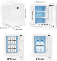 Mini-réfrigérateur portable 8L 10L à adsorption, dégivrage automatique, refroidissement par air, classe 1 d'efficacité énergétique pour hôtel, usage extérieur, maison et voiture