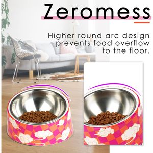 Comedero para Perros y Gatos con Diseño Innovador Antiderrames, Inclinado 15 Grados, Antideslizante, Forma Redondeada, Capacidad de 0.5 Tazas - Product Image 6