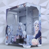 Boîtier de jeu Shark Gura VK03 Full-Tower avec panneau latéral vitré, compatible ATX/Micro-ATX, conçu pour les performances