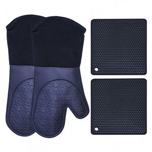 Gant de cuisine en silicone résistant à la chaleur, gant de four en silicone, coussinet en silicone, gants de cuisson personnalisables pour la cuisine - Product Image 3
