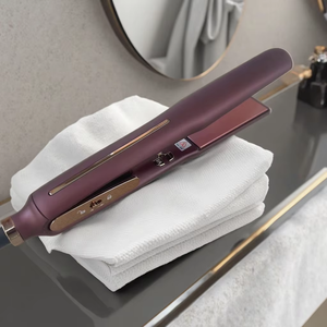 Plancha de pelo de hierro plana de titanio portátil profesional, pantalla LCD, <span class=keywords><strong>planchas</strong></span> eléctricas para alisar el cabello para el hogar, 1 año - Product Image 1