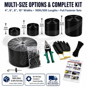 Kit de protection anti-oiseaux pour panneaux solaires et attaches, rouleau de fil de protection anti-nuisibles en PVC avec clips pour la protection des toits - Product Image 5