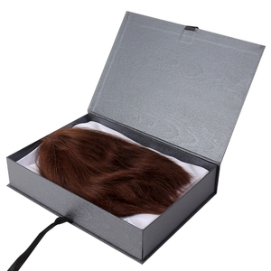 Custom Logo Hair Bundles Extension Packaging Boxes with Ribbon hair wig packaging box