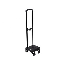Valise pour enfants WELFULL E-179 pas chère, luxueuse, tendance, écologique, à longueur réglable, argentée, 2 sections, poignées télescopiques en métal