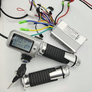 LCD hiển thị 36v48v + gia tốc + BLDC điều khiển 250W 350W Xe đạp điện xe tay ga ba bánh ATV MTB bộ phận cán tay lái Grips - Product Image 1