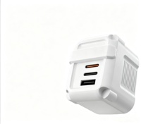 Chargeur GaN 65W EU OEM ODM 2 ports Type-C USB-A 3 ports PD3.0 QC Charge rapide Chargeur de voyage Charge simultanée de plusieurs appareils