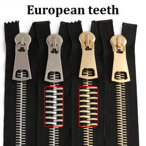 <strong>High</strong> Quality Giant Metal <strong>Zipper</strong> 15# Open End Big Size Brass <strong>Zipper</strong> Close End #20 #30 Metal <strong>Zipper</strong> for Garment - Product Image 5