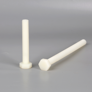 Vis à tête hexagonale en nylon PA66 léger, résistant à la corrosion, filetage complet, norme GB <span class=keywords><strong>5783</strong></span> - Product Image 1