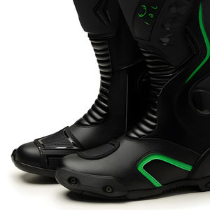 Chaussures de moto confortables sur mesure, chaussures de moto en cuir véritable, bottes de moto les plus vendues en promotion - Product Image 3