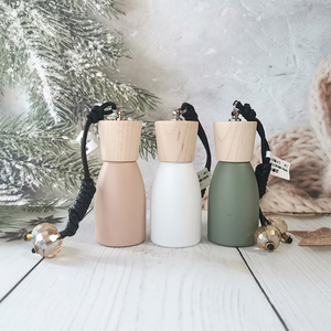 Chai Nước Hoa Trang Trí Xe Hơi 10Ml Morandi Series Chai Thủy Tinh Màu Kèm Nút Chai Treo Dây Treo - Product Image 2