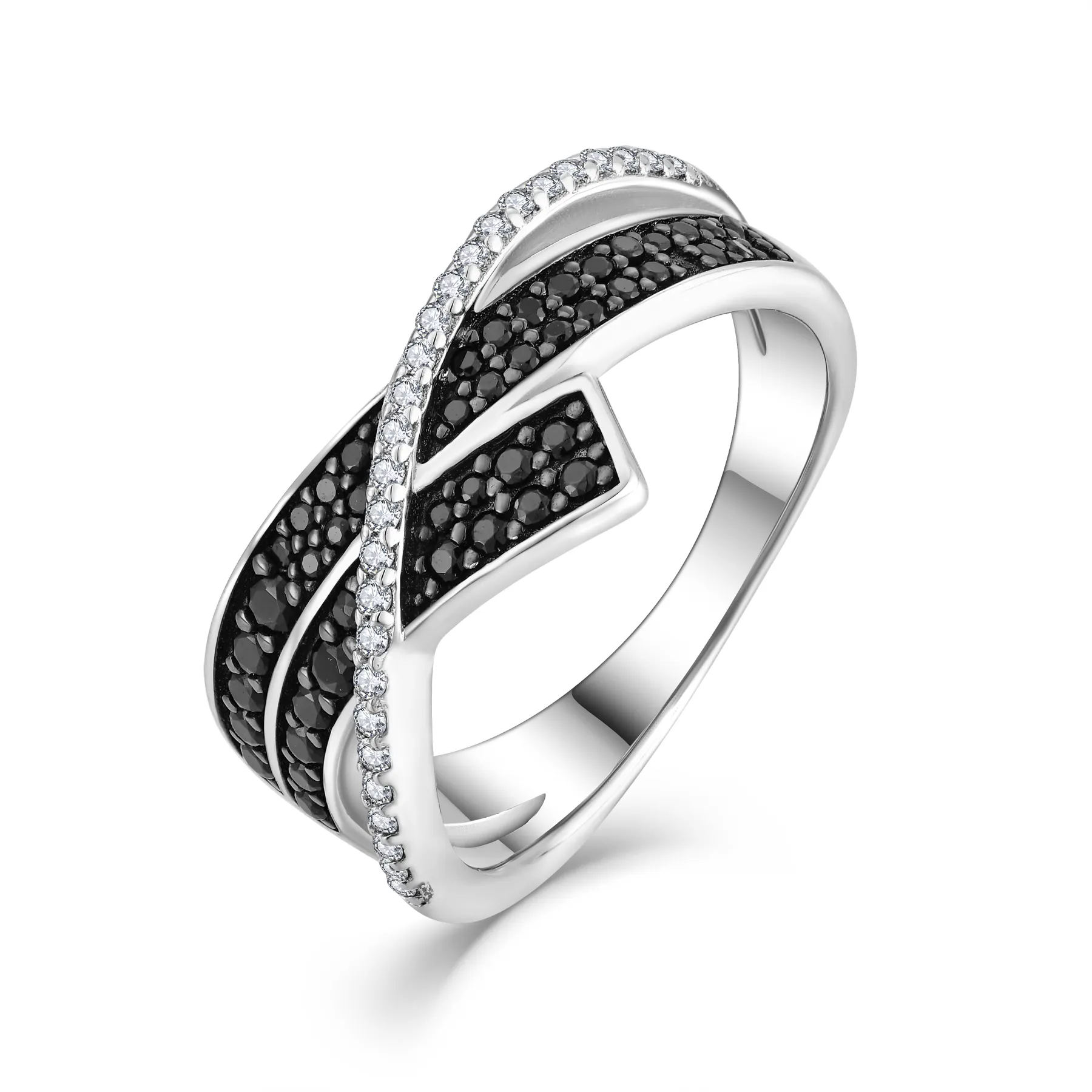 Qingxin OEM Supplier Jewelry Design CZ Stones 5A Quality Zircon Cubic Zirconia Ring Customized Women Men Swimming Ring