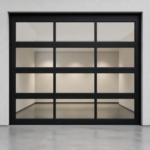 <span class=keywords><strong>Porte</strong></span> <span class=keywords><strong>sectionnelle</strong></span> contemporaine en panneaux <span class=keywords><strong>de</strong></span> verre avec cadre en aluminium pour <span class=keywords><strong>garage</strong></span> - Product Image 4