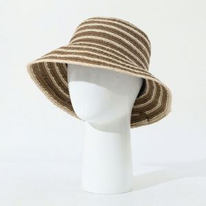 Sombrero de Sol de Yute Natural Blanco y Negro, Nuevo Modelo Verano 2025, Sombrero de Pescador con Cuerda a Rayas, Estilo Vintage para Mujer - Product Image 2