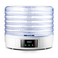 Professionele Productie 5-laags Voedseldroger 220-240V 50Hz 250W Digitale Fruit Dehydrator