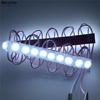 Modules LED miniatures pour lettres lumineuses, DC12V, 1 LED, 0,36W, 3000K, 4000K, 6000K, 7000K, 10000K, extérieur, IP67, petit format, PCB