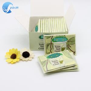 Paquet doux de grande taille 5-10 pièces tapis de couverture de siège de toilette en papier jetable imprimé propre - Product Image 5