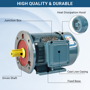 Moteur asynchrone IE3 2880 tr/min 1,5 kW 2 CV 380 V CA Moteurs triphasés - Product Image 1