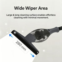 Nettoyeur de vitres électrique sans fil, aspirateur à main rechargeable pour miroirs, douches, carreaux et nettoyage automobile