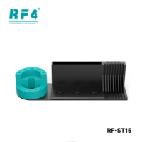 Étagère de rangement multifonctionnelle RF4 ST15 + SD17 et jeu de tournevis 360 °   Support rotatif à serrage rapide pour réparation et rangement d'outils