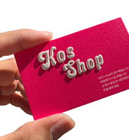 Cartes de visite personnalisées en papier et carton gaufré 3D avec impression offset pour une image de marque haut de gamme et un design luxueux