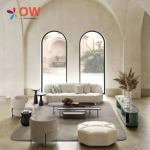 Muebles de <span class=keywords><strong>Hotel</strong></span> de Tela, Contemporáneos, Ecológicos, Resistentes al Agua, Cabecera Tapizada de Lujo, Juego de Muebles para Dormitorio de Apartamento - Product Image 4