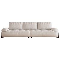 Sofá de Tela Resistente a Arañazos de Gatos, Moderno, Simple, de Tres Plazas, Estilo Francés, para Sala de Estar Pequeña