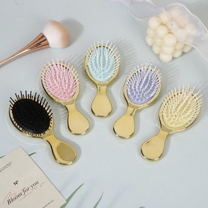 Nueva moda cepillo de pelo portátil cojín de aire masaje plata oro cepillo de pelo niñas cepillo de pelo desenredante - Product Image 6