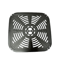 Friteuse à air électrique multifonction carrée en plastique avec fenêtre de visualisation, contrôle de la température, capacité de 3,1 à 4,0 L, écran LCD, pour hôtel et usage domestique