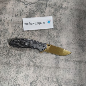 Cuchillo plegable de lobo creativo al aire libre OEM/ODM, cuchillo de bolsillo multifuncional de acero inoxidable - Product Image 2