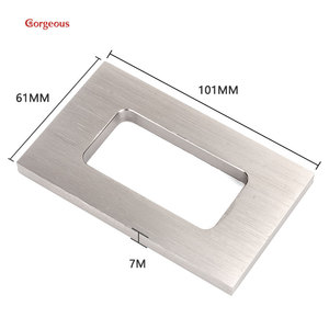Maniglia Quadrata Autoadesiva per Porta Scorrevole in Vetro per Doccia Accessori per Porte Ferramenta in Alluminio - Product Image 2