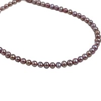 Perles d'eau douce naturelles de Zhuji de 5 à 6 mm, presque rondes, blanches, orange, violettes, perles en vrac pour la fabrication de bijoux faits main, perles pour collier